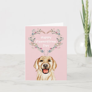 Golden Retriever Valentinstage Feiertagskarte