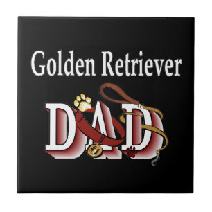 Golden Retriever Vater Fliese