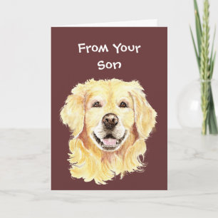 Golden Retriever Vater Golden Retriever Dog Karte