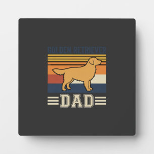 Golden Retriever Vater Retro Hund Fotoplatte