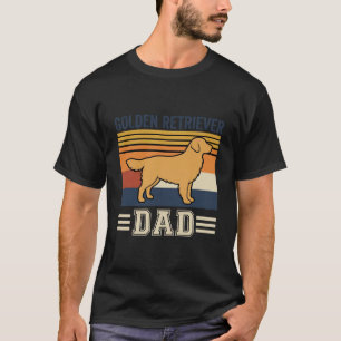 Golden Retriever Vater Retro Hund T-Shirt