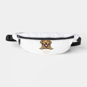 Golden Retriever Vater Vintage Gravur Bauchtasche
