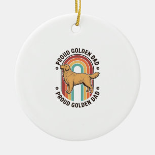 Golden Retriever Vater Vintage Gravur Hunde Liebha Keramik Ornament