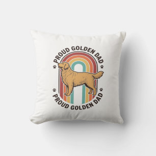 Golden Retriever Vater Vintage Gravur Hunde Liebha Kissen