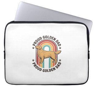 Golden Retriever Vater Vintage Gravur Hunde Liebha Laptopschutzhülle