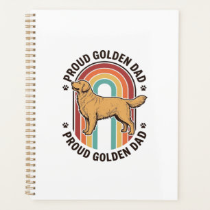 Golden Retriever Vater Vintage Gravur Hunde Liebha Planer