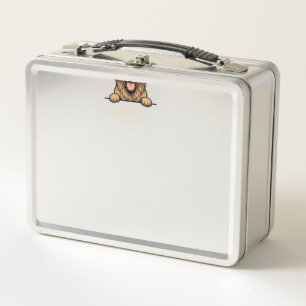 Golden Retriever Vater Vintage Gravur Metall Brotdose