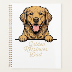 Golden Retriever Vater Vintage Gravur Planer