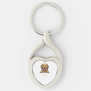 Golden Retriever Vater Vintage Gravur Schlüsselanhänger