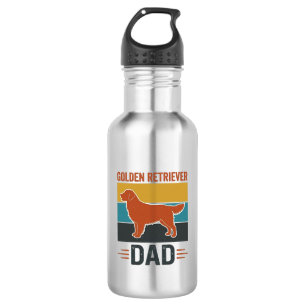 Golden Retriever Vater Vintage Hundeliebhaber Vekt Edelstahlflasche