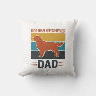 Golden Retriever Vater Vintage Hundeliebhaber Vekt Kissen