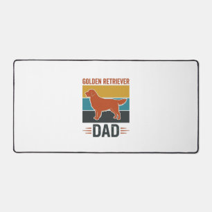 Golden Retriever Vater Vintage Hundeliebhaber Vekt Schreibtischunterlage