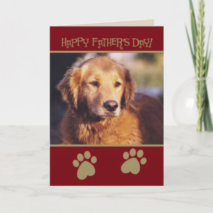 Golden Retriever Vatertag Card Karte