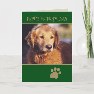 Golden Retriever Vatertag Card Karte