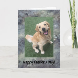 Golden Retriever Vatertag Card Karte