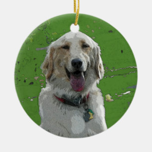 Golden retriever-Verzierung Keramikornament