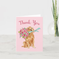 Golden Retriever Vielen Dank Karten