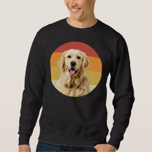 Golden Retriever Vintag Retro Face Dog Sweatshirt
