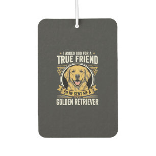 Golden Retriever Wahrer Freund Hund Autolufterfrischer