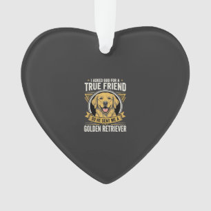 Golden Retriever Wahrer Freund Hund Ornament