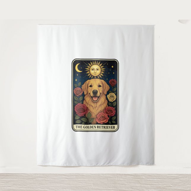 Golden Retriever Wandteppich (Vorderseite)