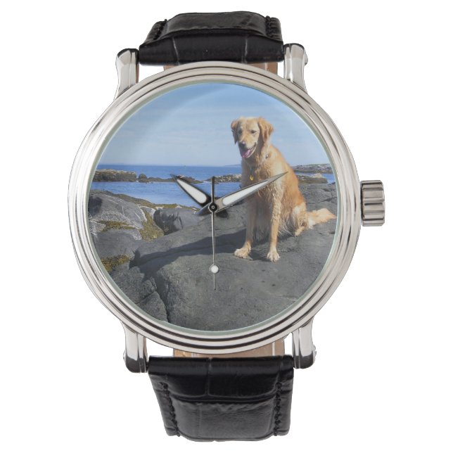 Golden Retriever Watch Armbanduhr (Vorderseite)