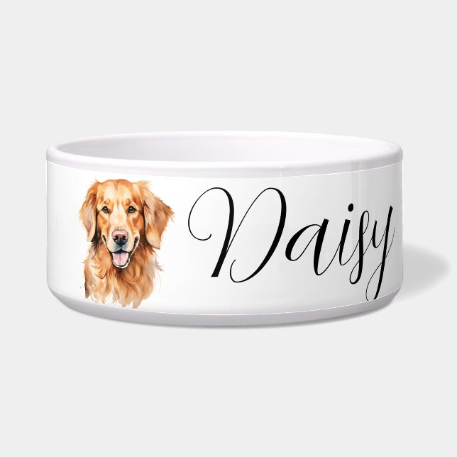Golden Retriever Water Bowl Napf (Vorderseite)