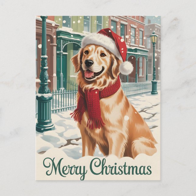 Golden Retriever Weihnachten (Vorderseite)