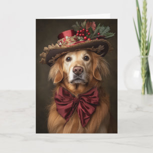 Golden Retriever Weihnachten Eleganter viktorianis