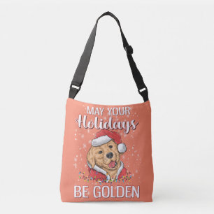 Golden Retriever Weihnachten Golden 2022 Weihnacht Tragetaschen Mit Langen Trägern