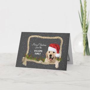 Golden Retriever Weihnachten im Seilrahmen