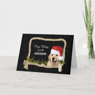 Golden Retriever Weihnachten im Seilrahmen