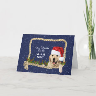 Golden Retriever Weihnachten im Seilrahmen