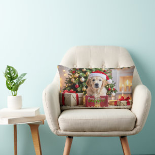 Golden Retriever Weihnachten Lendenkissen
