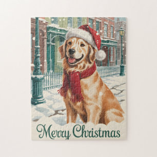Golden Retriever Weihnachten Puzzle
