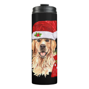 Golden Retriever Weihnachten Weihnachtsgeschenk Thermosbecher