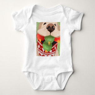 Golden Retriever Weihnachtsballs Mouth Unglaublich Baby Strampler