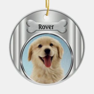 Golden Retriever Weihnachtsbaum Keramik Ornament