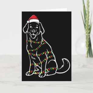 Golden Retriever Weihnachtsbaum Lights X-mas Niedl Karte