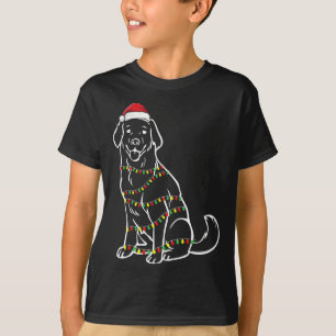 Golden Retriever Weihnachtsbaum Lights X-mas Niedl T-Shirt