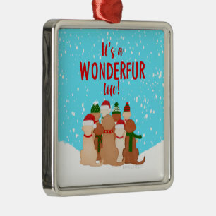 Golden Retriever Weihnachtsbaumanhänger Ornament Aus Metall