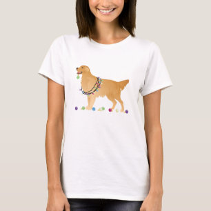 Golden Retriever Weihnachtsdesign T-Shirt
