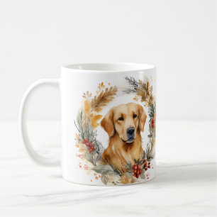 Golden Retriever Weihnachtsfeier Festliche Jungfra Kaffeetasse