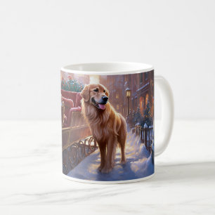 Golden Retriever Weihnachtsfeiertage Kaffeetasse