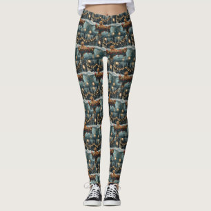 Golden Retriever Weihnachtsfest Reise Leggings