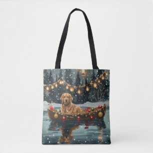 Golden Retriever Weihnachtsfestliche Reise
