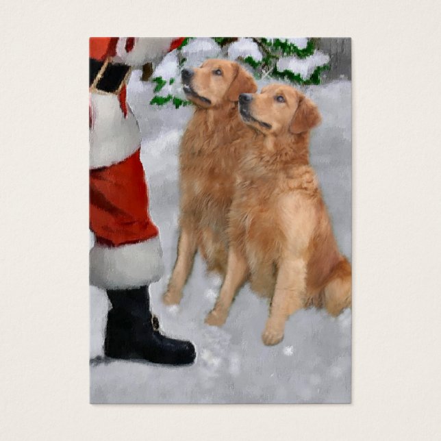 Golden Retriever Weihnachtsgeschenke (Vorderseite)