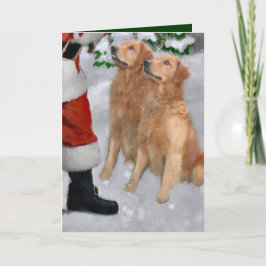 Golden Retriever Weihnachtsgeschenke Feiertagskarte