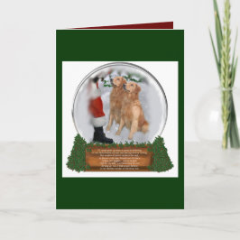 Golden Retriever Weihnachtsgeschenke Feiertagskarte