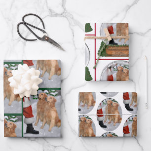 Golden Retriever Weihnachtsgeschenke Geschenkpapier Set
